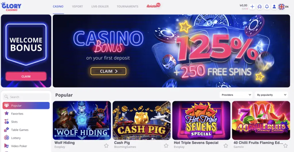 glory casino